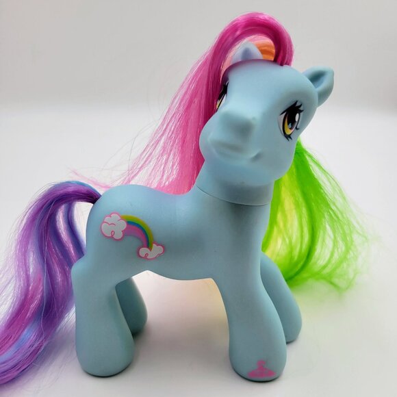 My Little Pony Rainbow Dash 2007 G3 MLP Blue Hasbro Toy Read - Picture 3 of 8